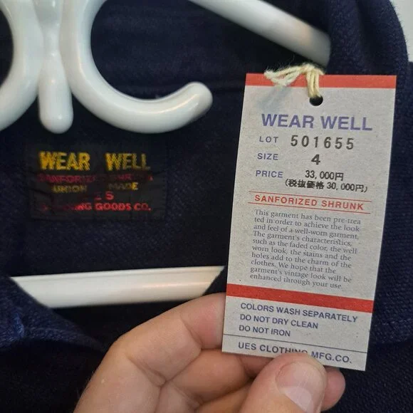 UES Indigo Heavy Flannel size 4 - Picture 2 of 6